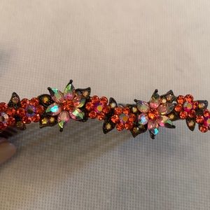 swarovski crystal hair comb